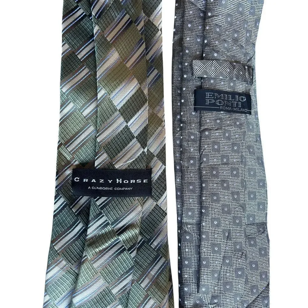 NWOT 6 Men’s Silk Neckties Name Brands Pronto-Uomo Cape Cod Ziggurat Ponti